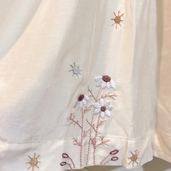 Johnny Was Calme embroidery cream Swing top size medium - Picture 7 of 12